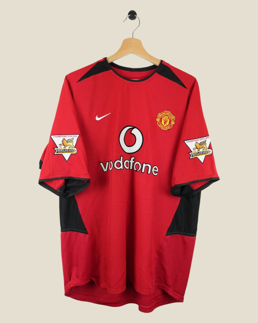 MANCHESTER UNITED 2002/04 V.NISTELROOY HOME SHIRT (L) NIKE