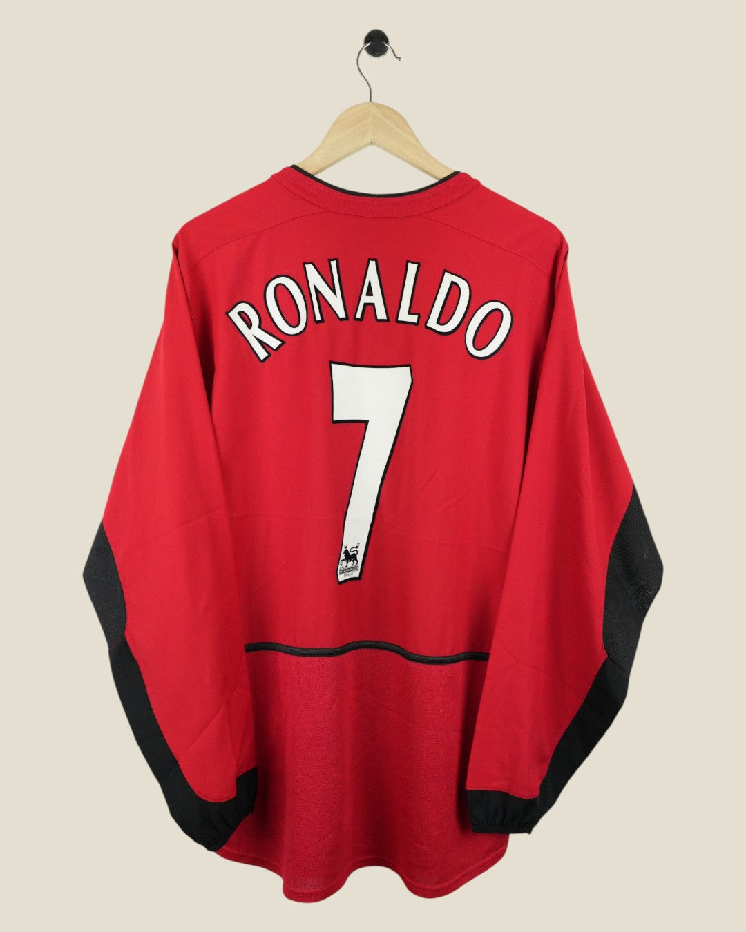 MANCHESTER UNITED 2003/04 RONALDO HOME SHIRT L/S (M) NIKE