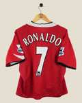 MANCHESTER UNITED 2004/05 RONALDO HOME SHIRT (S) NIKE