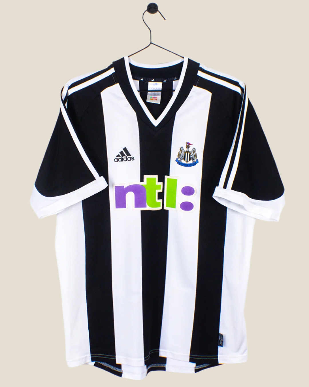 NEWCASTLE UNITED 2002/03 SHEARER #9 HOME SHIRT (M) ADIDAS