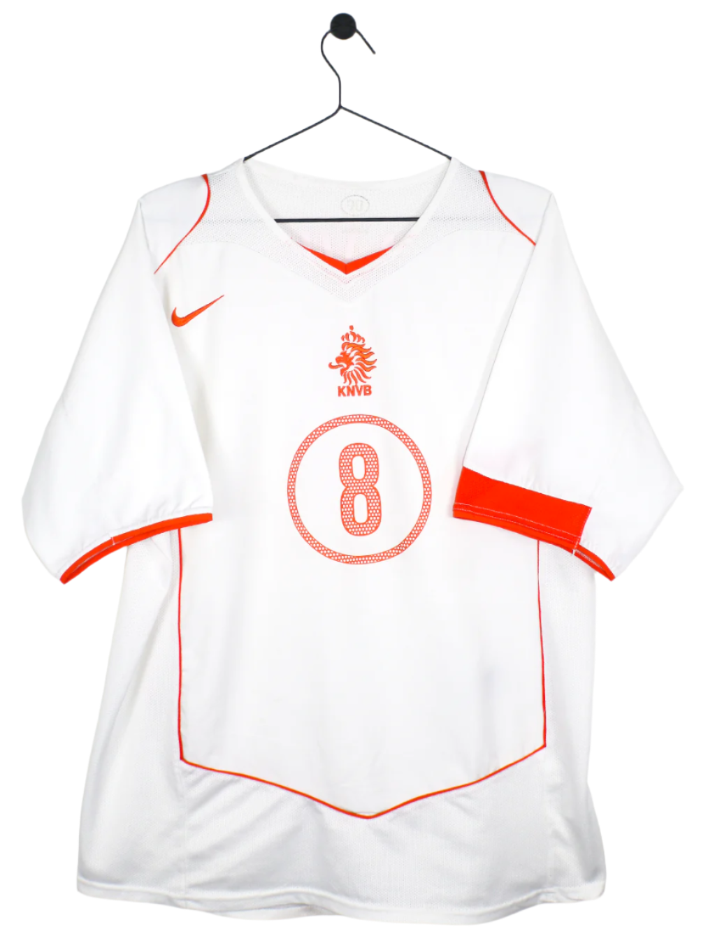 NETHERLANDS 2004 DAVIDS #8 AWAY SHIRT (L) NIKE