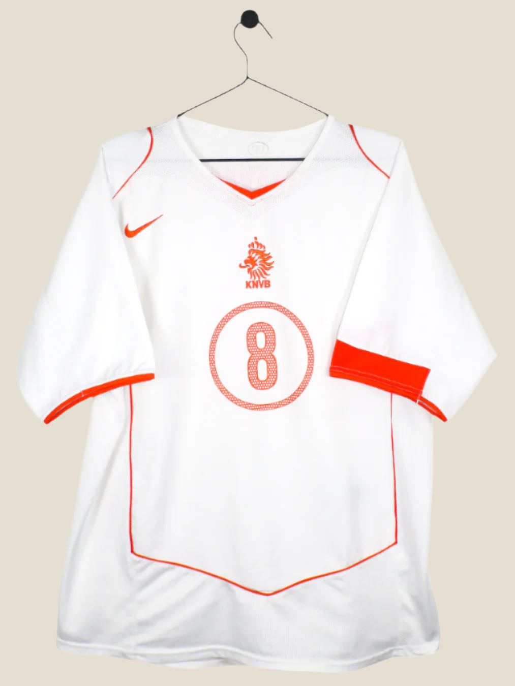 NETHERLANDS 2004 DAVIDS #8 AWAY SHIRT (L) NIKE