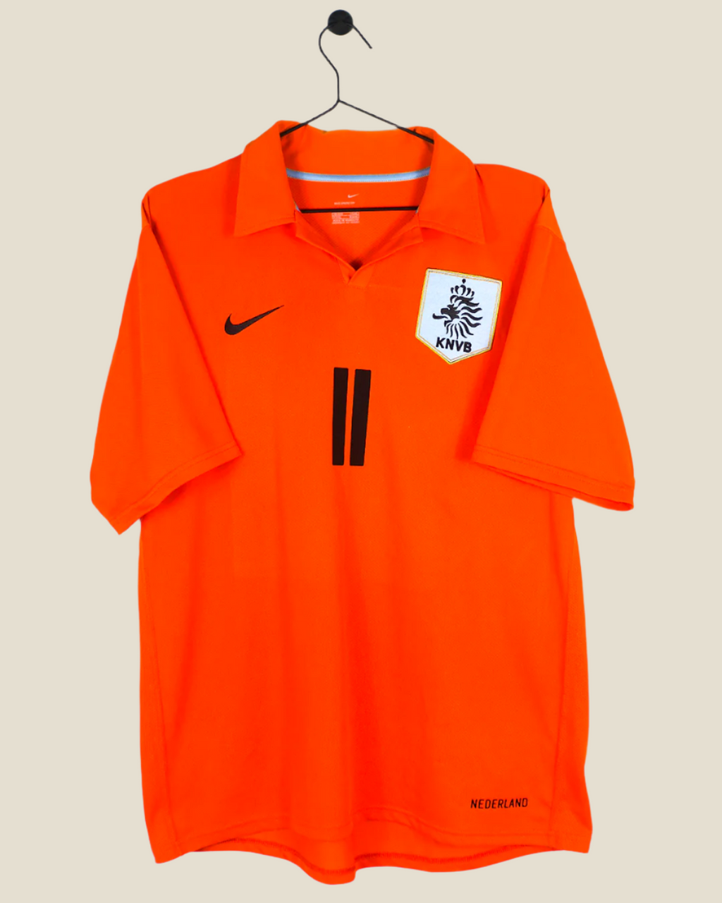 NETHERLANDS 2006 ROBBEN #11 HOME SHIRT (L) NIKE