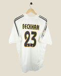REAL MADRID 2004/05 BECKHAM HOME SHIRT (L) ADIDAS
