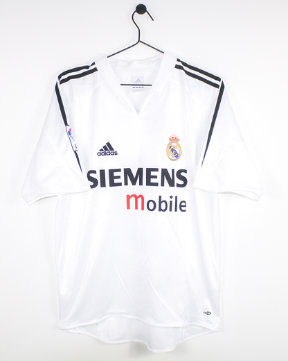 REAL MADRID 2004/05 ROBERTO CARLOS #3 HOME SHIRT (M) ADIDAS