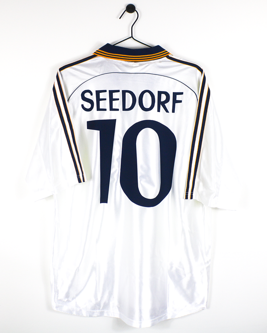 REAL MADRID 1998/00 SEEDORF #10 HOME SHIRT (L) ADIDAS