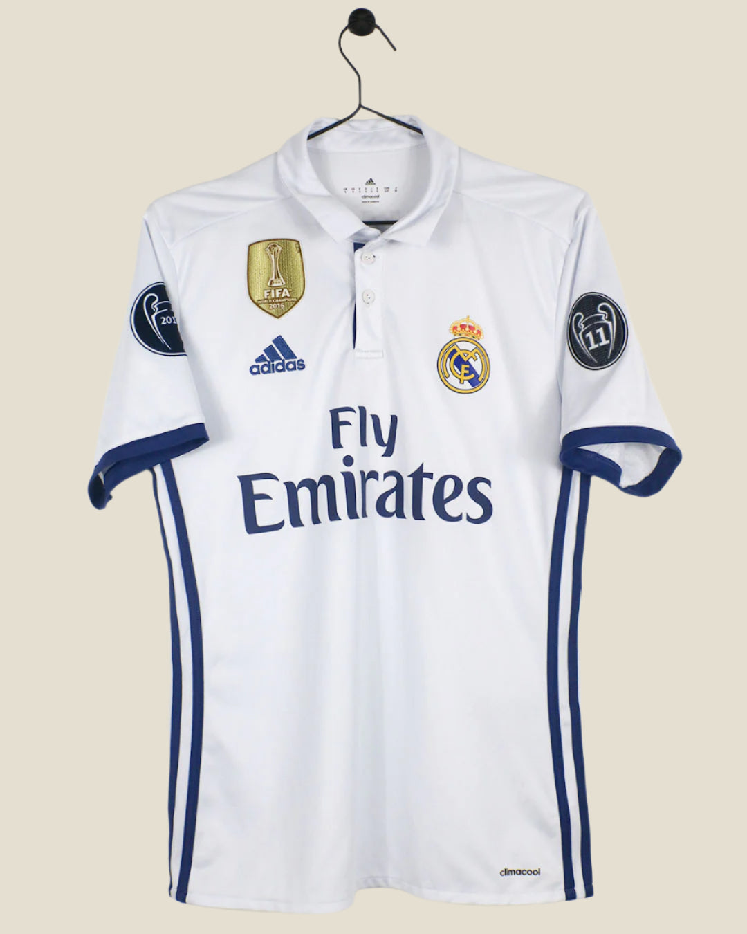 REAL MADRID 2016/17 RONALDO #7 UCL HOME SHIRT (S) ADIDAS