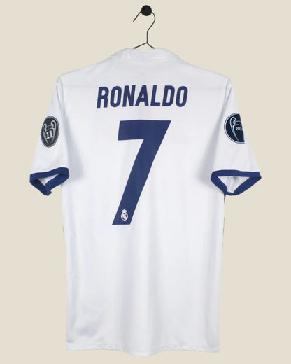 REAL MADRID 2016/17 RONALDO #7 UCL HOME SHIRT (S) ADIDAS