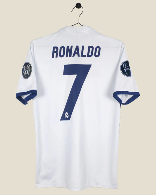 REAL MADRID 2016/17 RONALDO #7 UCL HOME SHIRT (S) ADIDAS